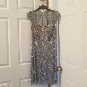 Adrianna Pappell mini beaded gown